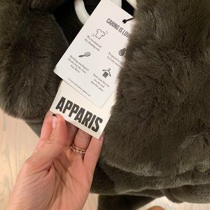 APPARIS Faux Fur Army Green SIZE M